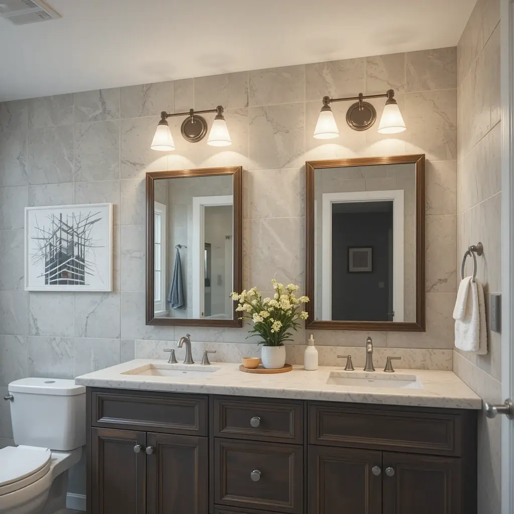 Adjustable Track Vanity Lighting