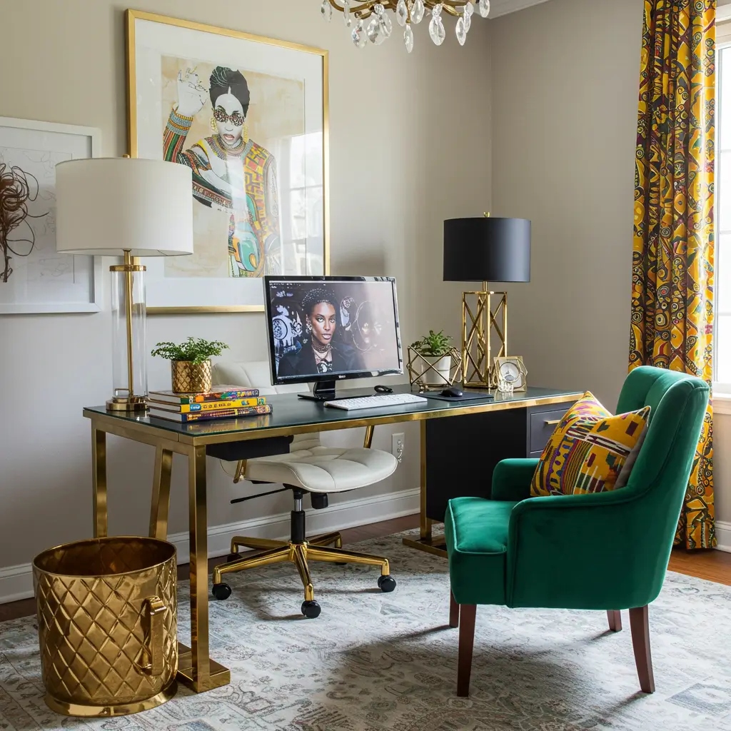 Afro Glam Home Office