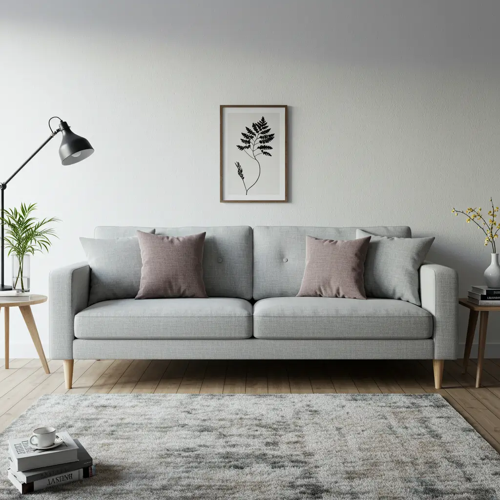 Armless Sofa for Spacious Feel