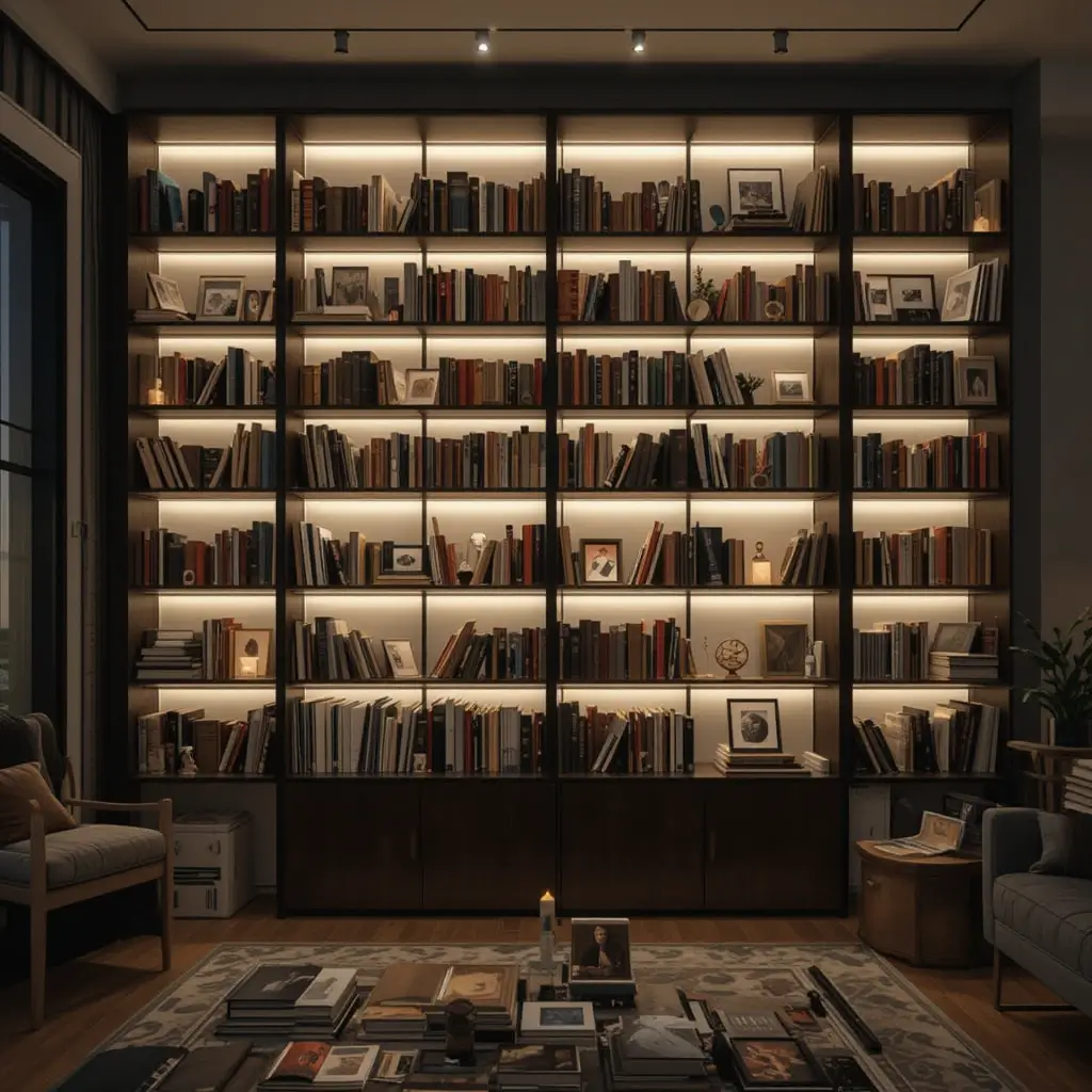 Backlit Panels for Glowing Shelves