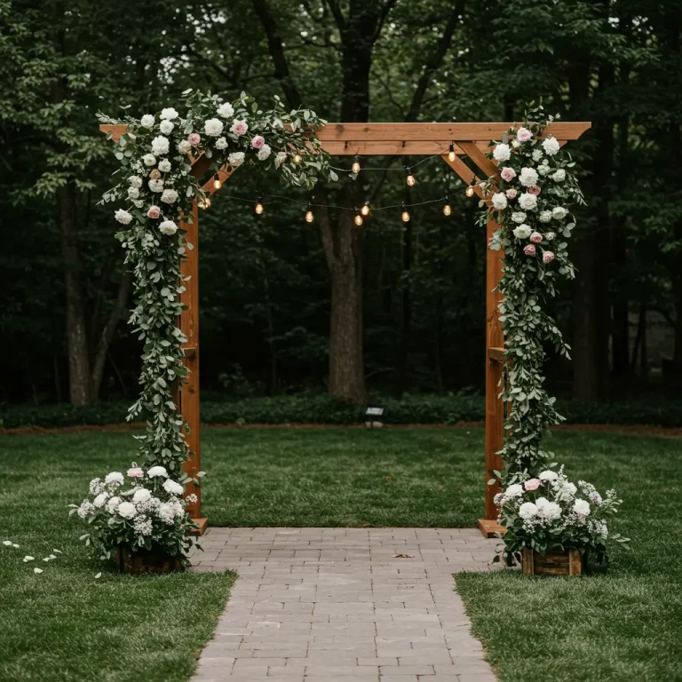 Backyard Wedding Arch Ideas