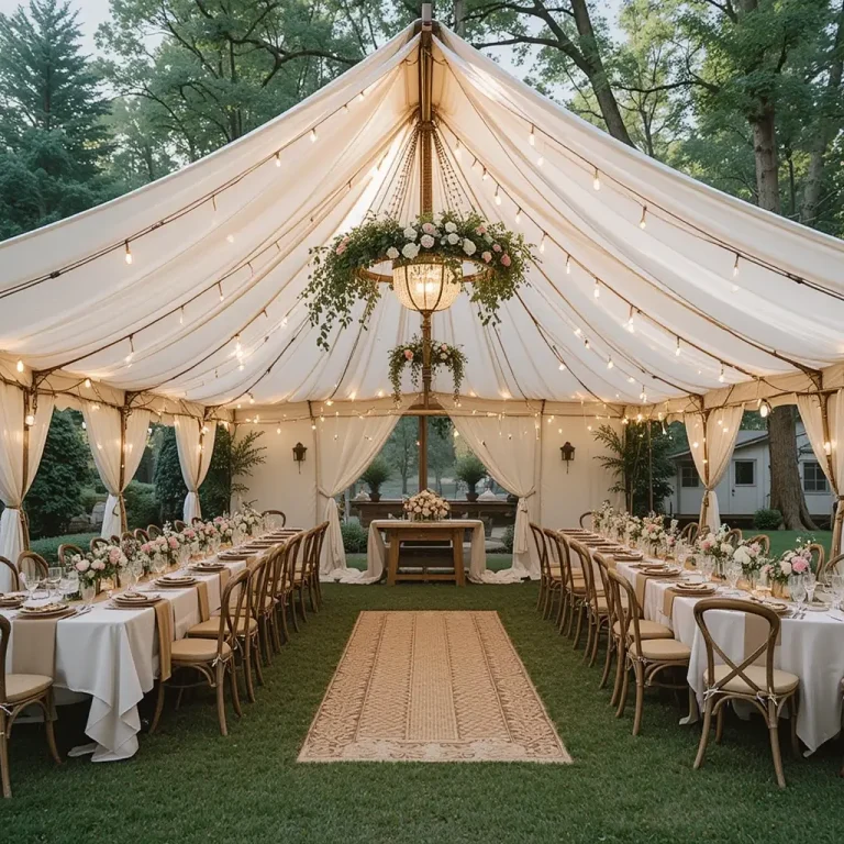 Backyard Wedding Tent Ideas