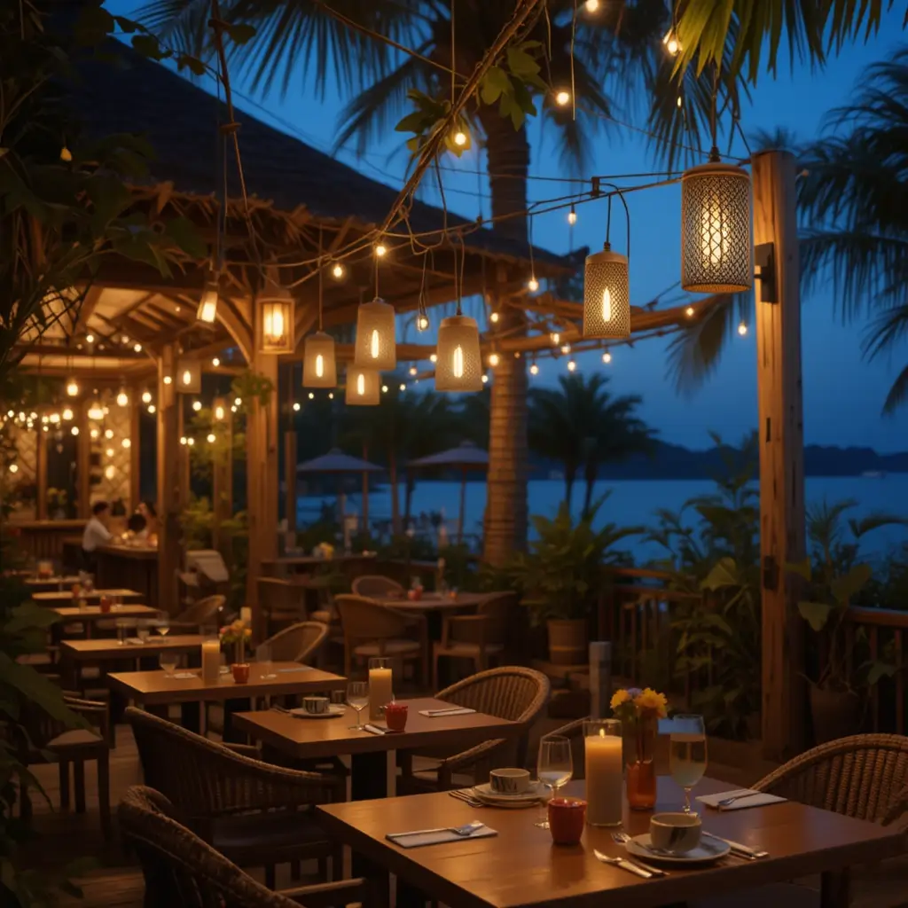 Bamboo Torch Lights for Island Style