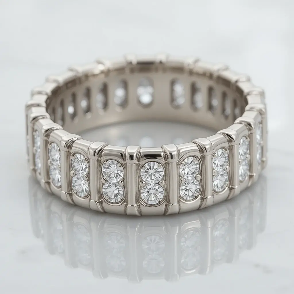 Bar-Set Diamond Band
