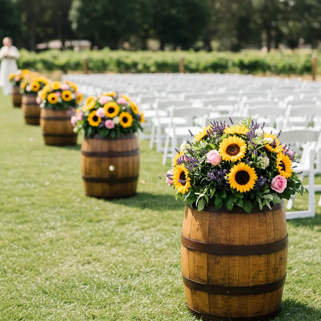 Barrel Planter Markers