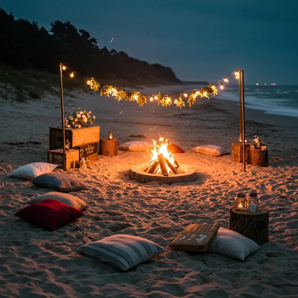 Beach Bonfire Reception