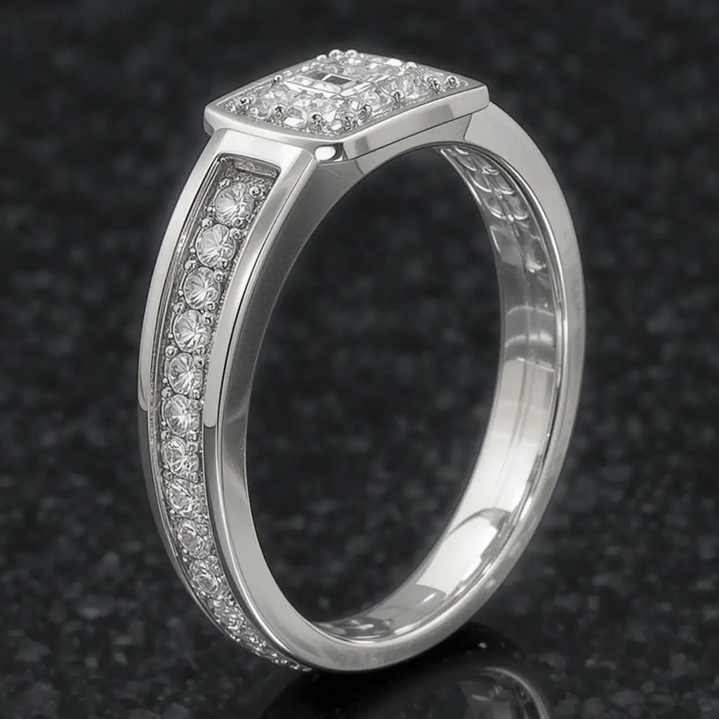 Bezel-Set Diamond Band