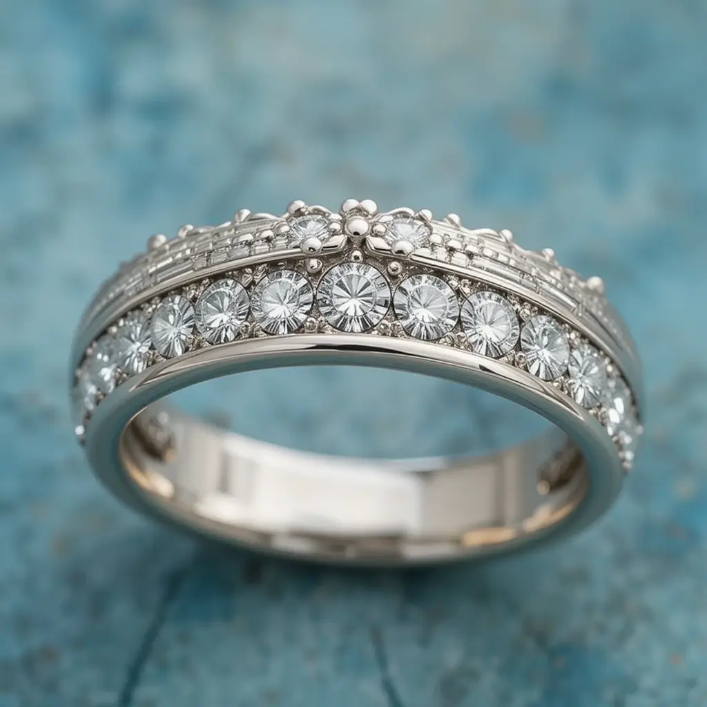 Bezel-Set Diamond Band