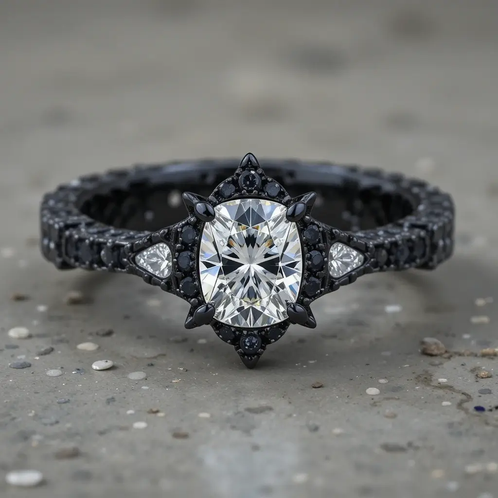 Black Diamond Wedding Band