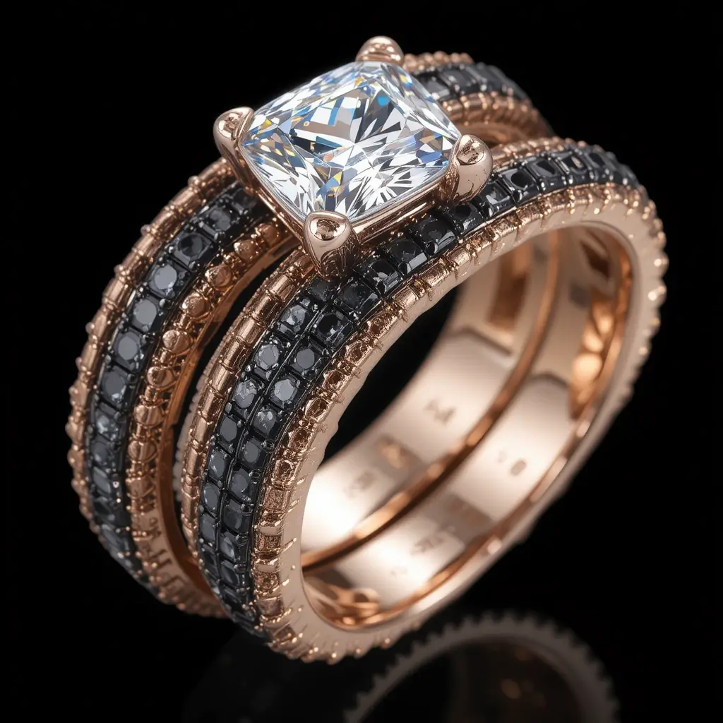 Black Diamond Wedding Band