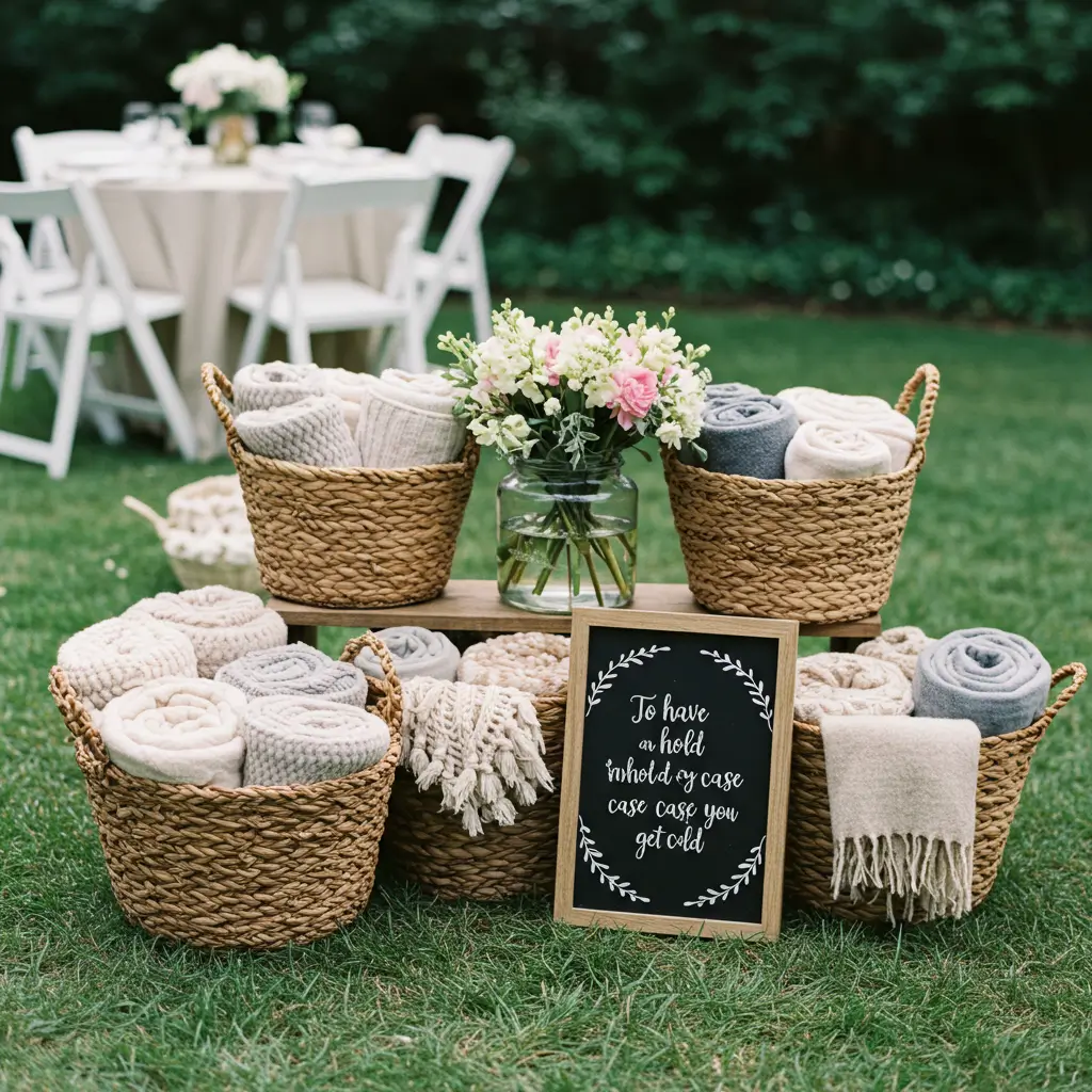 Blanket Baskets for Guests