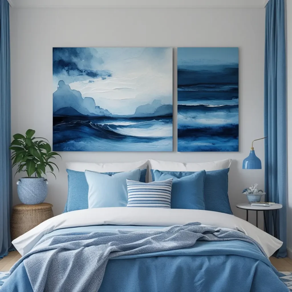 Blue-Toned Wall Art