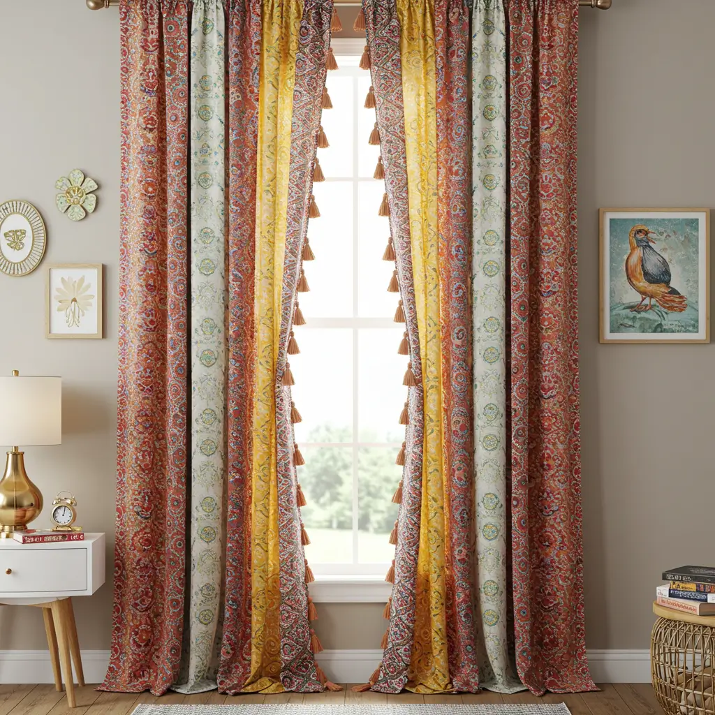 Boho Chic Tassel Curtains