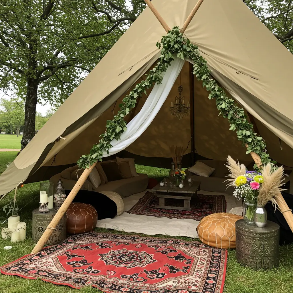 Boho Chic Teepee Tent