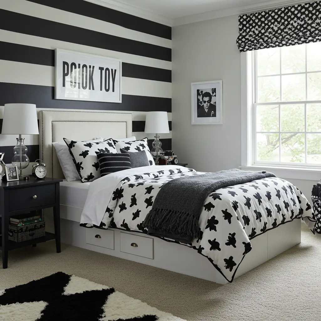 Bold Black and White Contrast