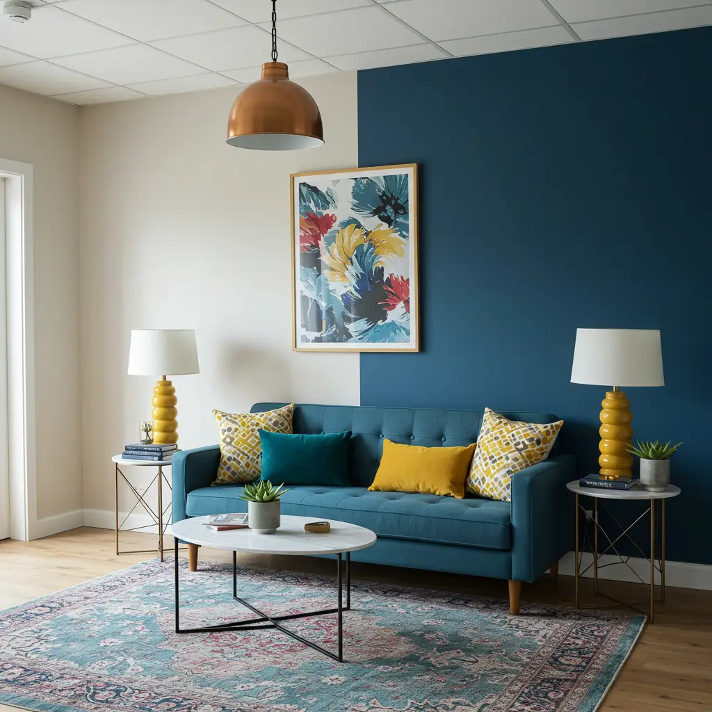 . Bold Color Sofa