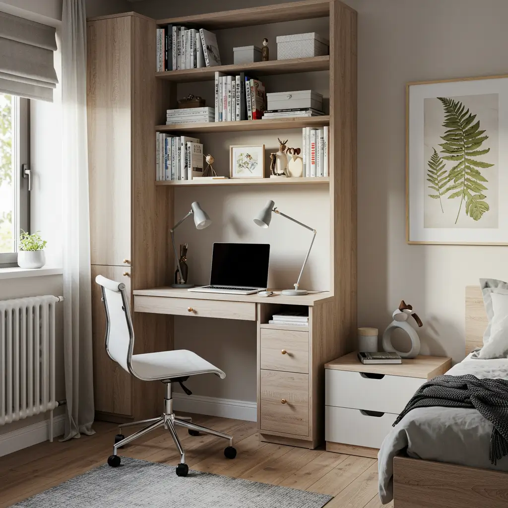 Bookshelf Workstation Combo