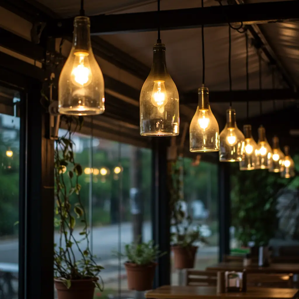 Bottle Hanging Lights for DIY Vibe