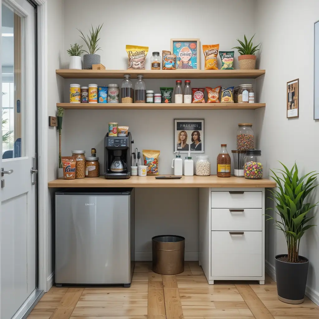 Break Corner with Coffee and Snacks