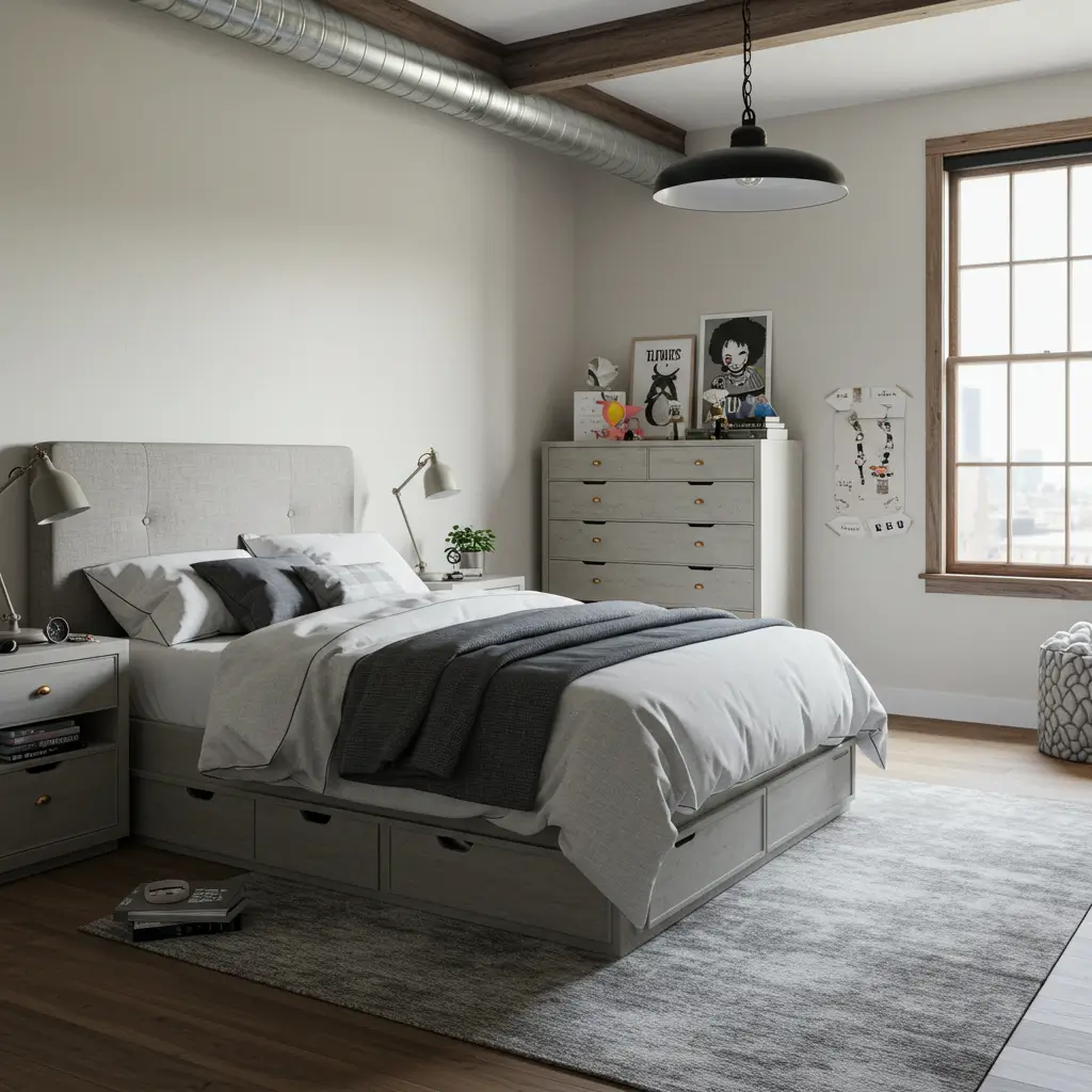 Bright and Airy Loft Bedroom
