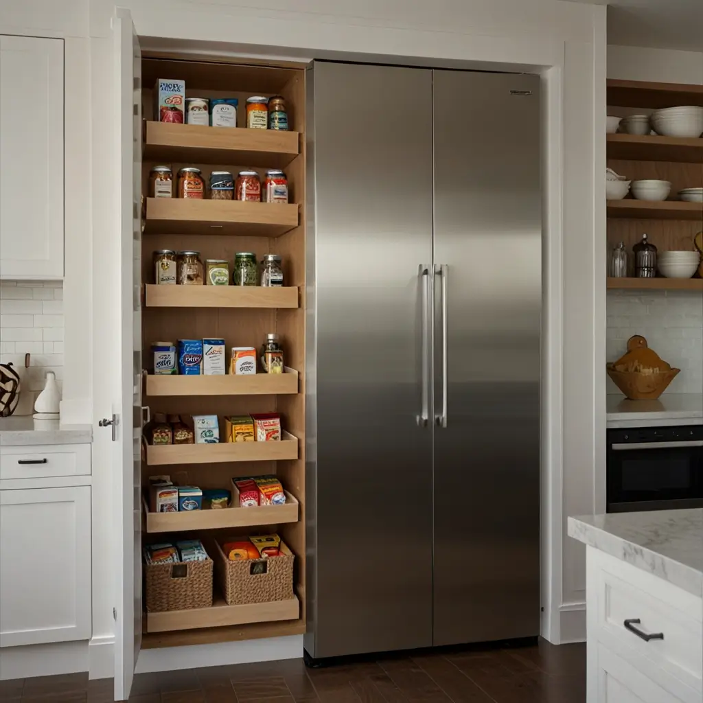 Built-In Pantry for Easy Storage