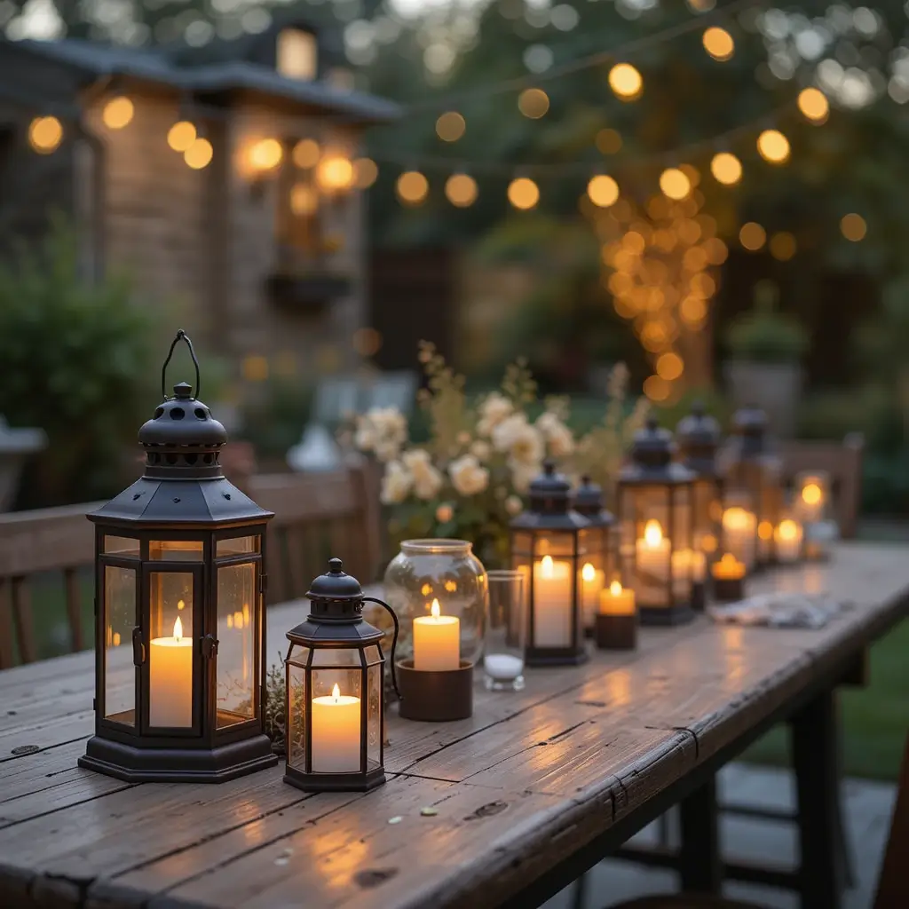 Candle Lanterns for a Vintage Feel