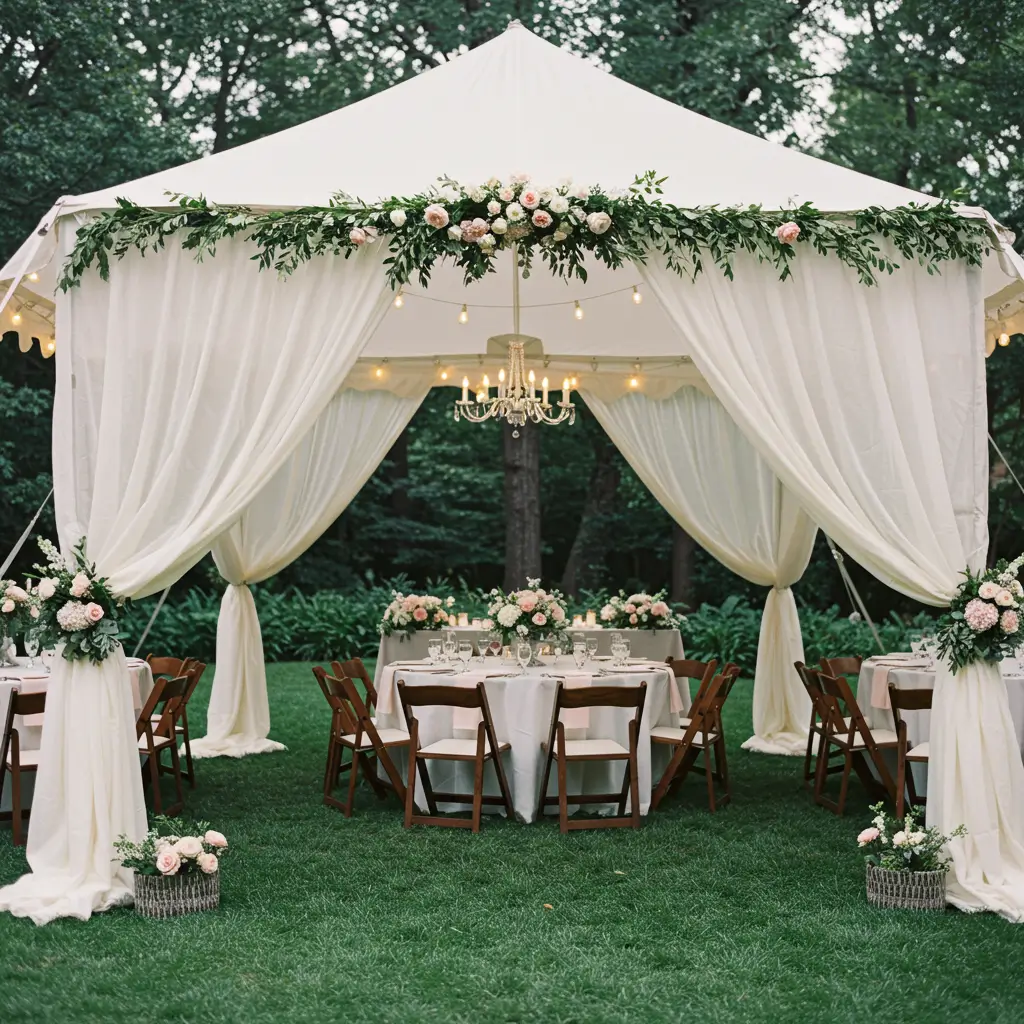 Canopy Tent with Drapes