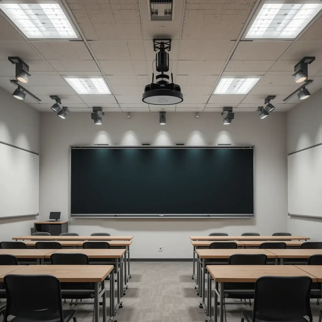 Ceiling-Mounted Adjustable Spotlights