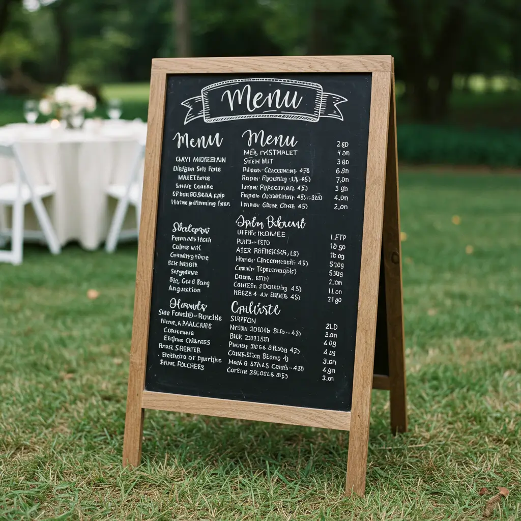 Chalkboard Menus