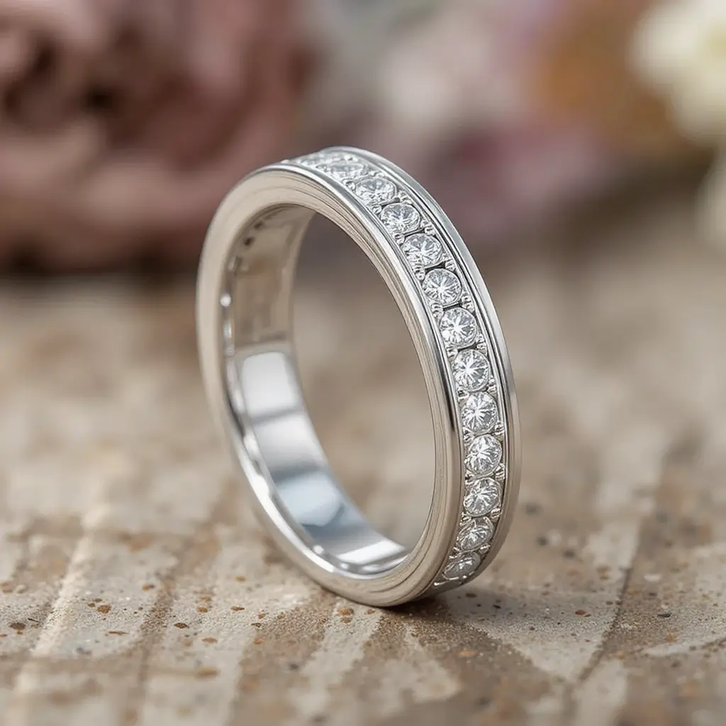 Channel-Set Diamond Band