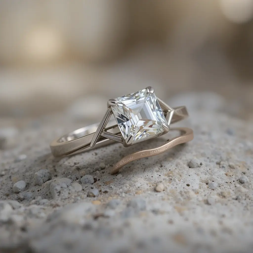 Chevron Wedding Band