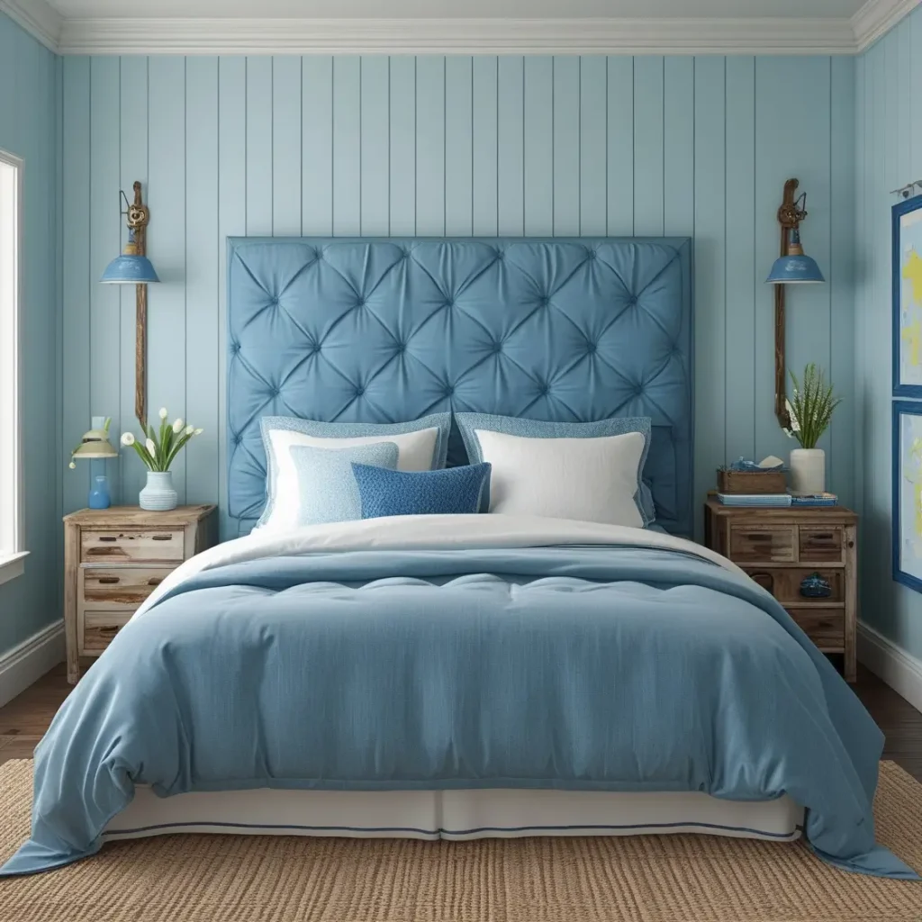 Coastal Blue Headboard