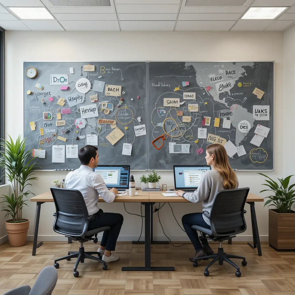 Collaborative Whiteboard Wall