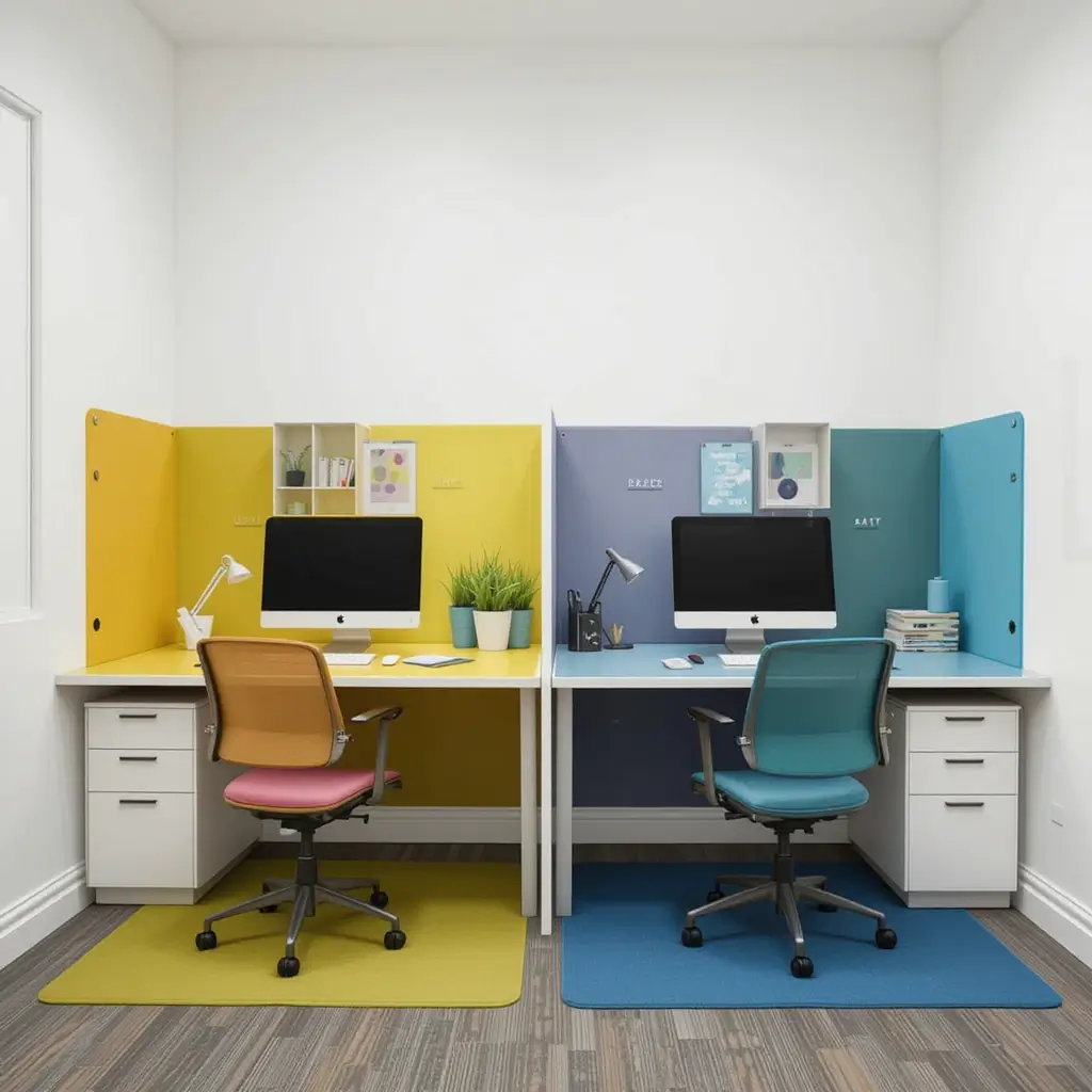 Color-Coded Desk Zones