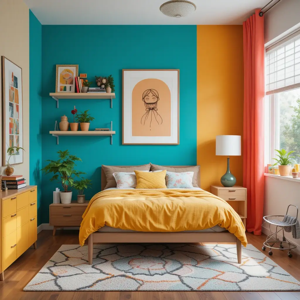 Color Pop Accent Walls