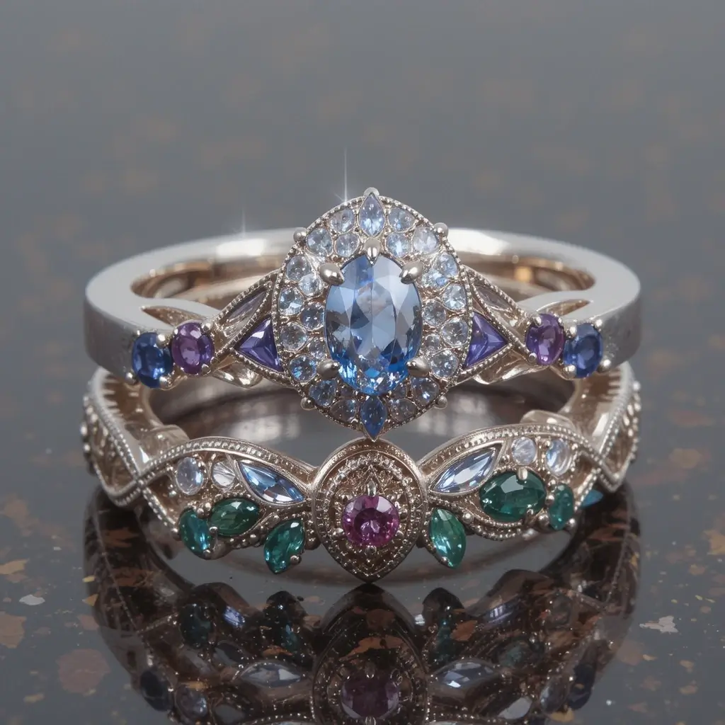 Colored Gemstone Bands