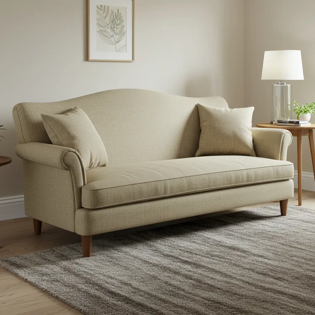 Compact Camelback Sofa