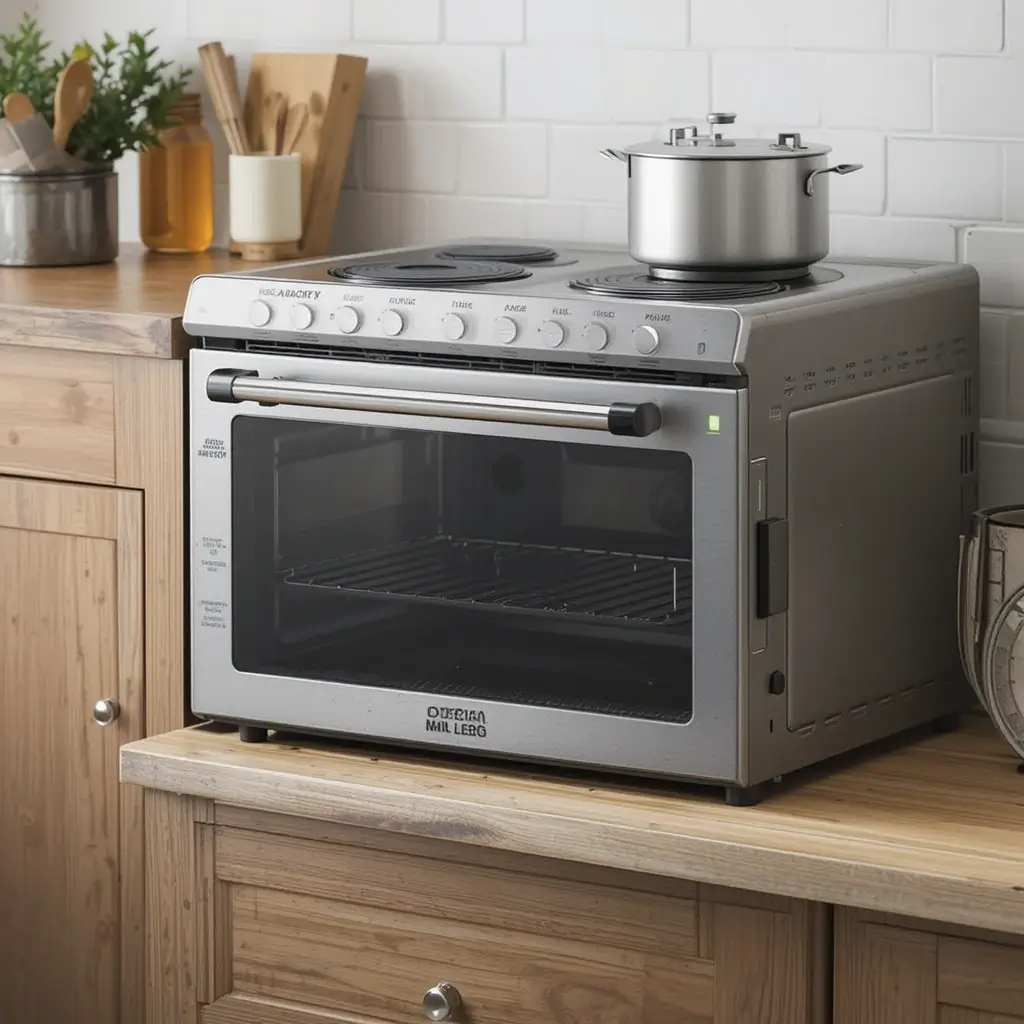 Compact Oven and Stove Combo