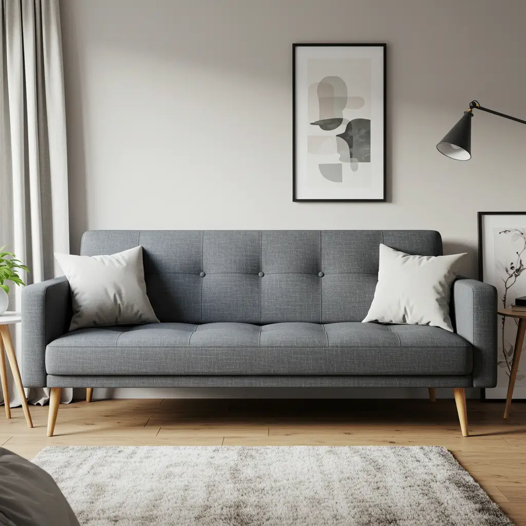 Compact Sofa with Thin Legs