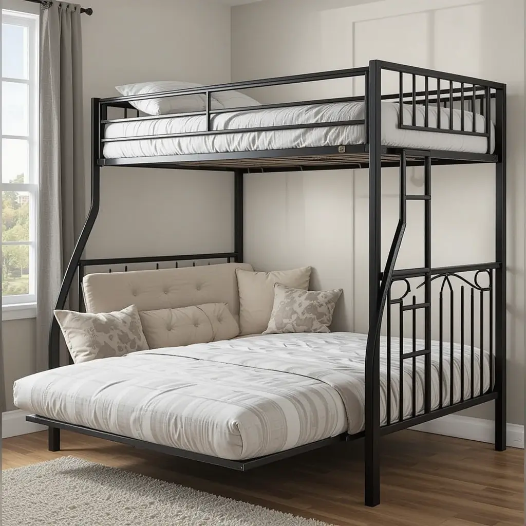 Convertible Bunk Beds with Foldable Features