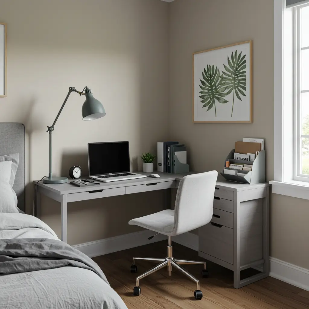 Corner Desk Nook Setup