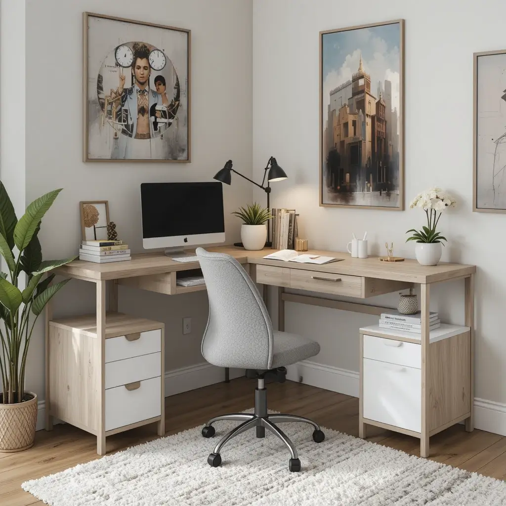 Corner Desk Setup