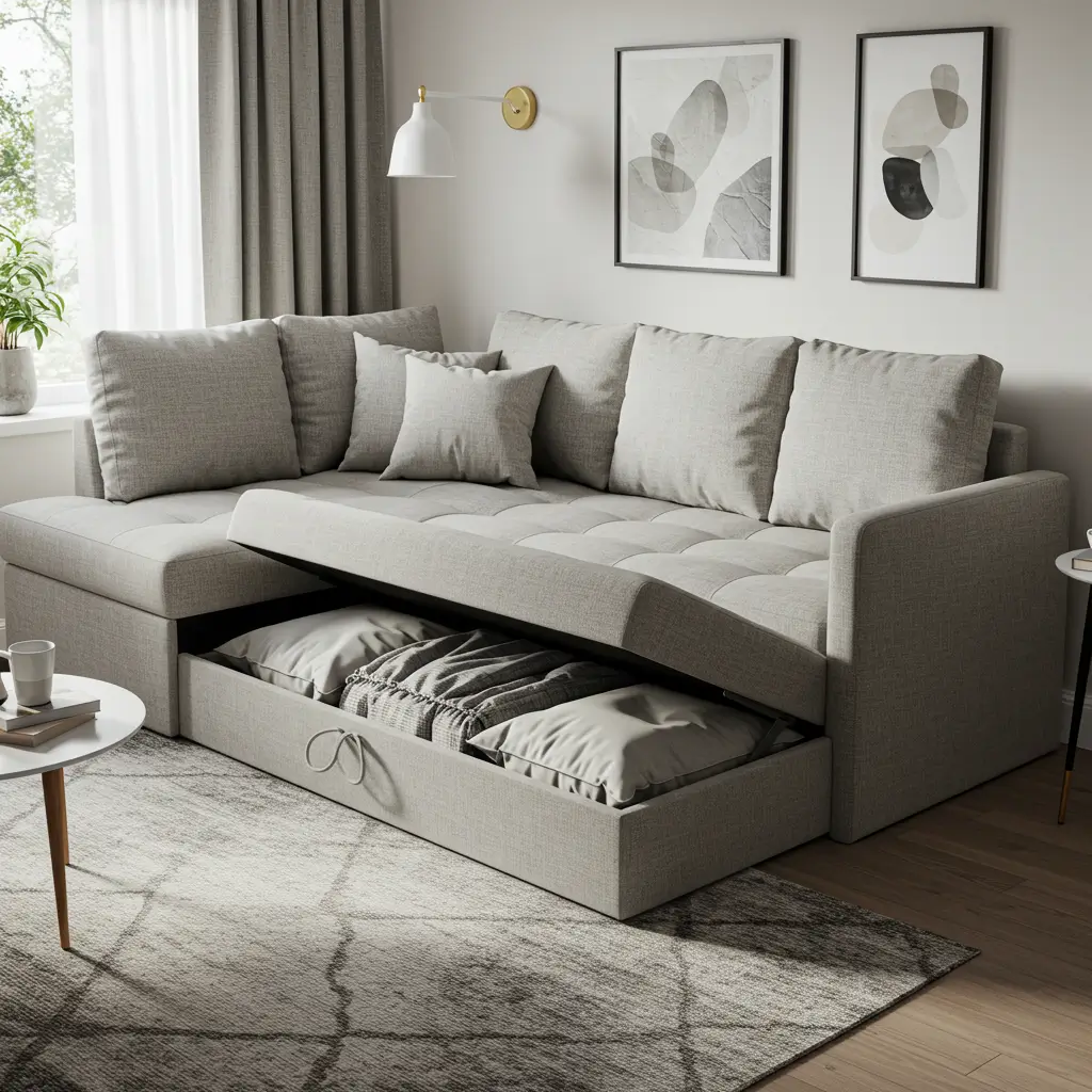 Corner Sofa with Storage
