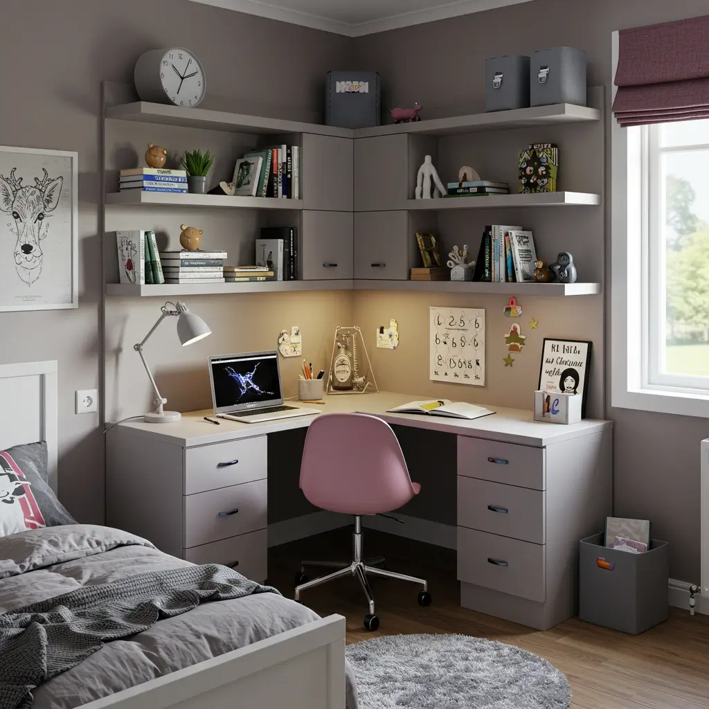 Corner Study Nook