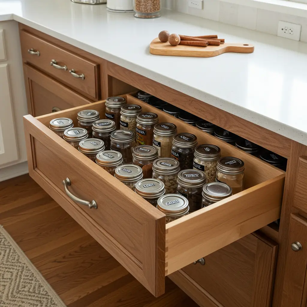 . Create a Spice Drawer for Baking Flavors