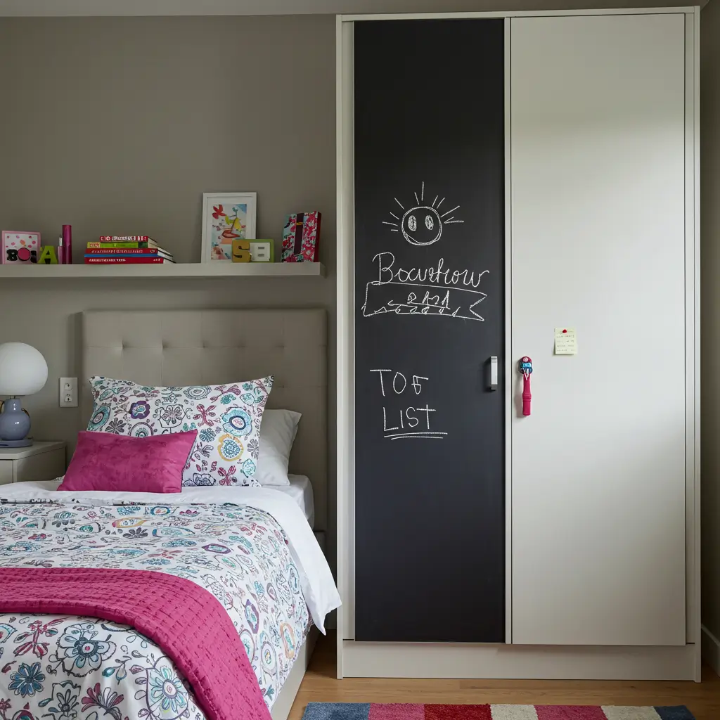 Cupboards with Chalkboard or Whiteboard Doors