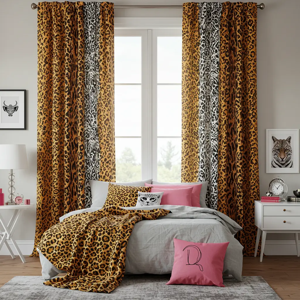 Curtains with Bold Animal Prints