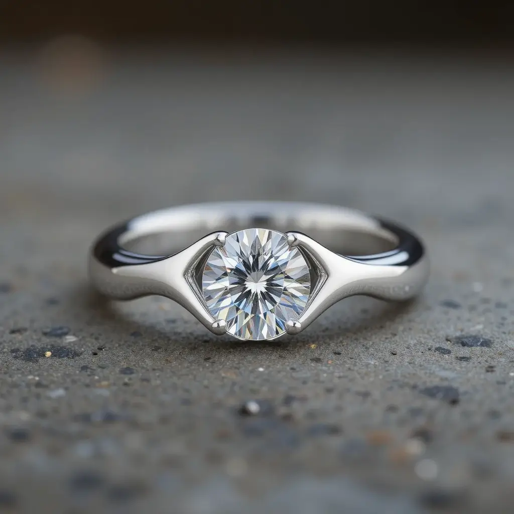 Curved Contour Wedding Band