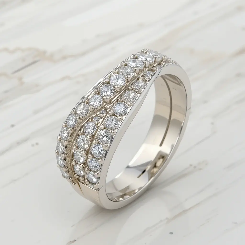 Curved Diamond Bands