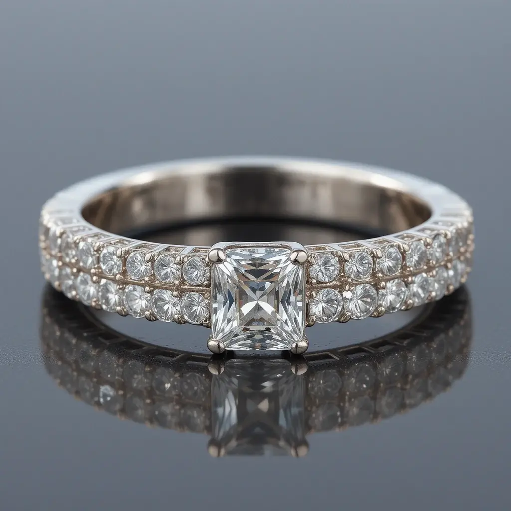 Cushion-Cut Diamond Band